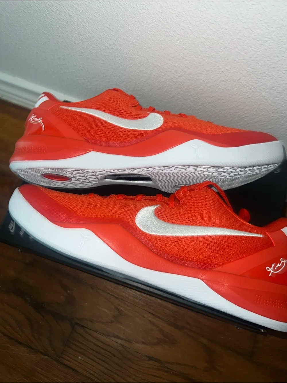 Nike Kobe 8 Protro TB Team Orange White Size 14 HM6469 800 New/No Lid